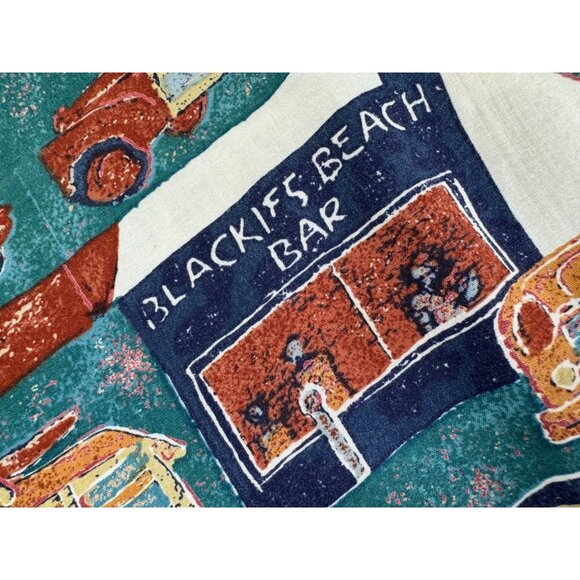 VTG Avi Kahala Hawaiian Shirt Mens XL Surfer Woodie Theme Button Up 100% Rayon - Picture 3 of 7